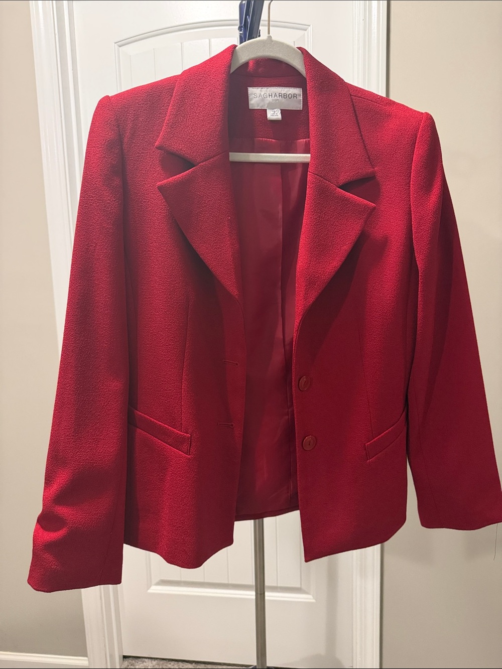 Sag Harbor Red Women's Tailored Blazer Jacket